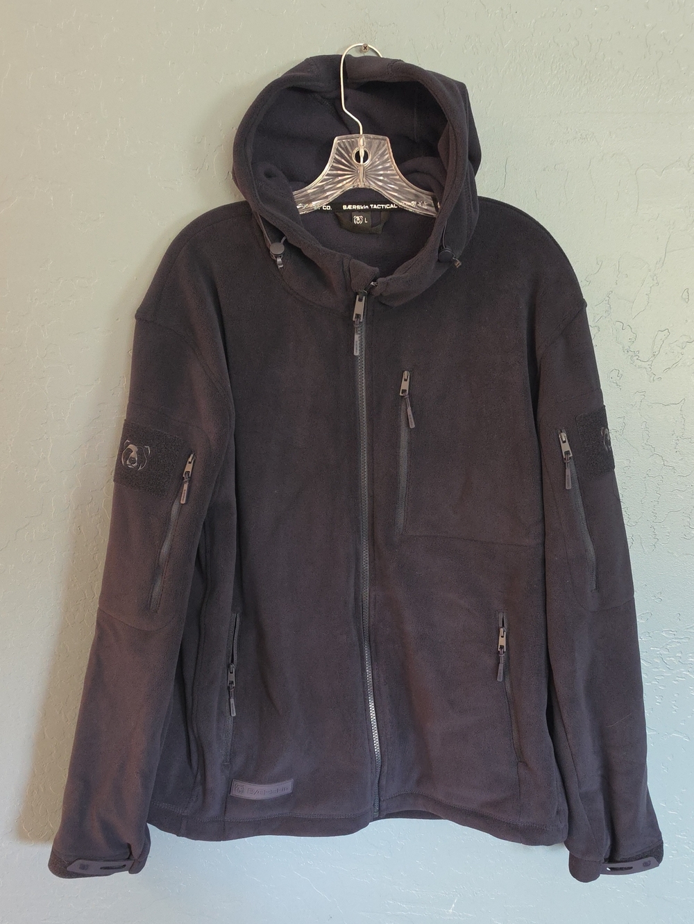 Baerskin Tactical Supply Navy Blue Tactical Hooded Fleece Jacket